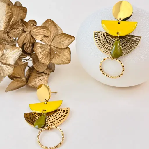 Boucles d’oreilles Pépita (longues)