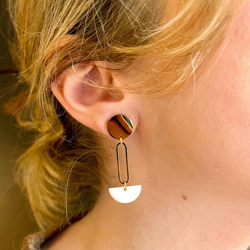 Boucles d’oreilles graphiques Silia